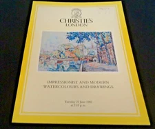 Christie's 1985 Auction Catalog #3143 Impressionist Modern Art Paul Signac Kadar