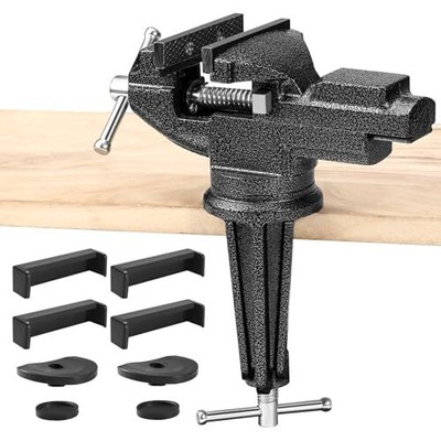 Table Vise, 3.3 Inch Universal Rotate 360° Work Clamp-On  Assorted Styles 