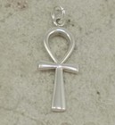 Cross Ankh Pendant style# p0704 High Polish .925 Sterling Silver Egyptian