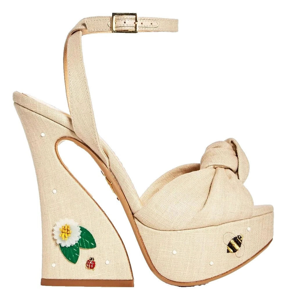 Embroidered Floral Sandals for Women