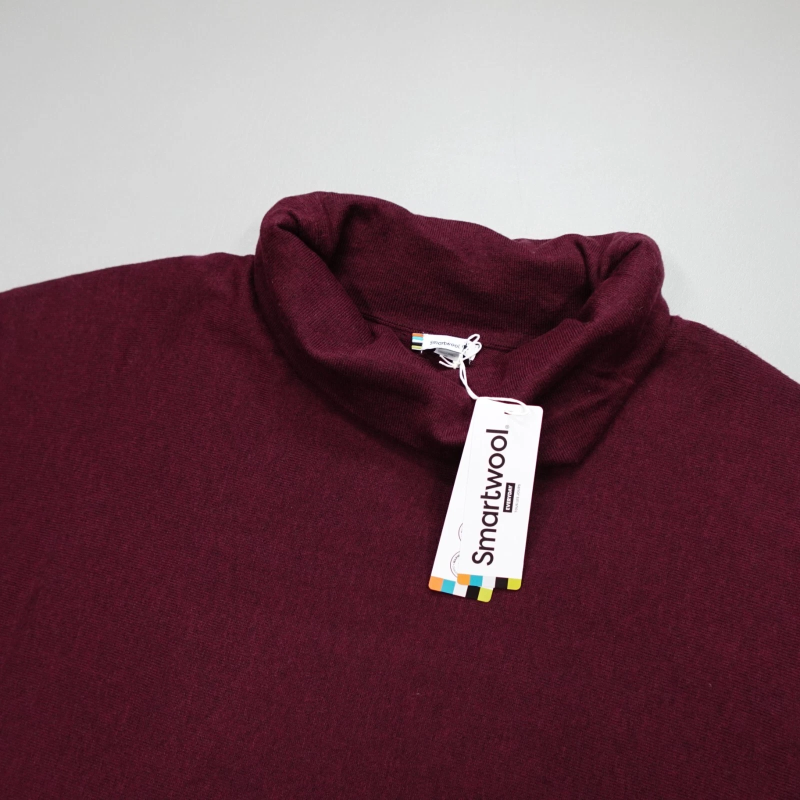 Smartwool Edgewood Poncho Sweater Black Cherry Heather Women's Size S