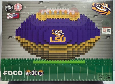 LSU Tigers NCAA BRXLZ Football 3-D Construction Block Set | eBay
