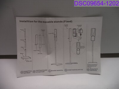 Fixed Soap Dispenser with Floor Stand 1200 ml Capacity