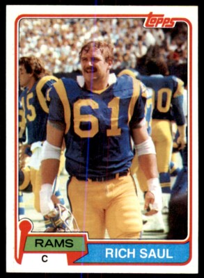 1981 TOPPS: RICH SAUL LOS ANGELES RAMS #141 | eBay