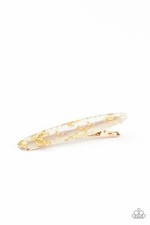 Paparazzi Hair Clip - Confetti Couture - Gold