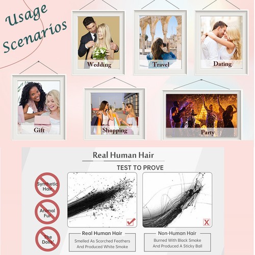 Nail U Tip Remy Human Hair Extensions Fusion Keratin Pre Bonded Platinum//Blonde - Picture 15 of 28
