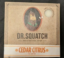 Dr Squatch Soap Cedar Citrus Men's Fresh Natural Scented Bar Soap (5 oz)