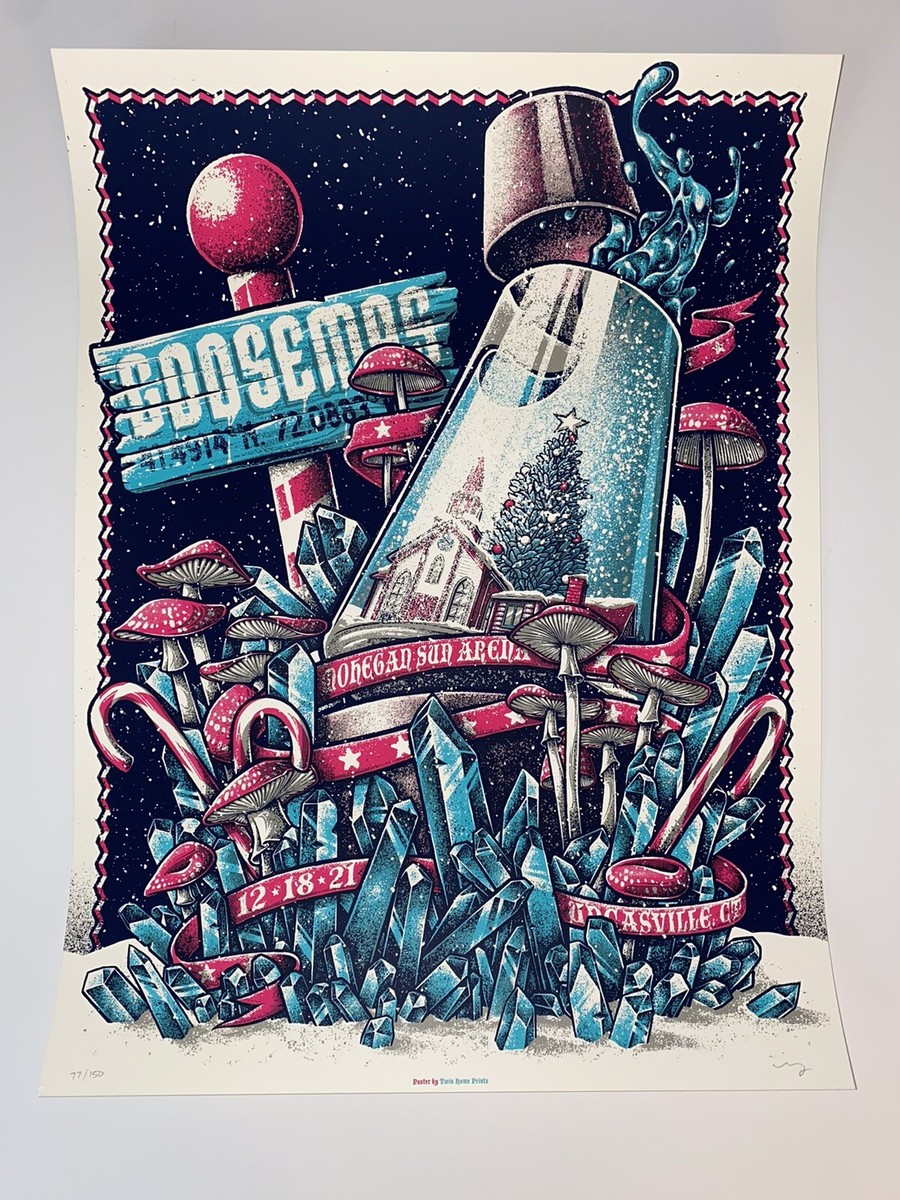 Goose The Band Goosemas Concert Poster Mohegan Sun 21/22 S/N X/150