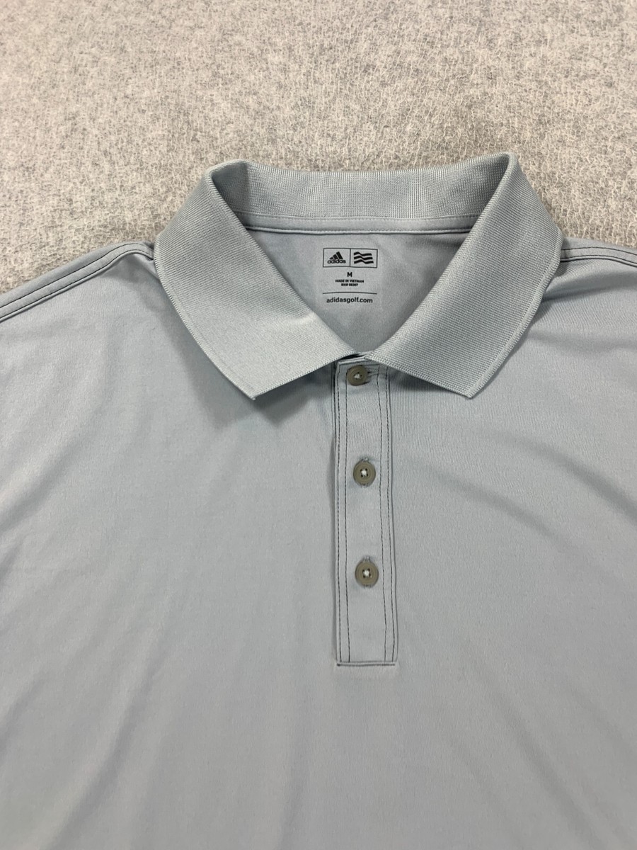 Adidas Short Sleeve Golf Polo Shirt (Men's Medium) Gray