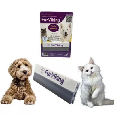 FURVIKING UK LTD FurViking Reusable Tool for Dog, Cat, Pet Hair Removal Form Your Car, Furniture