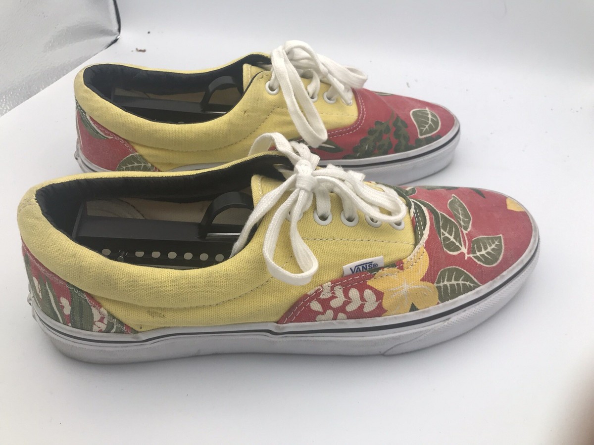 Van Doren Hawaiian Floral Print Shoes Size Womens