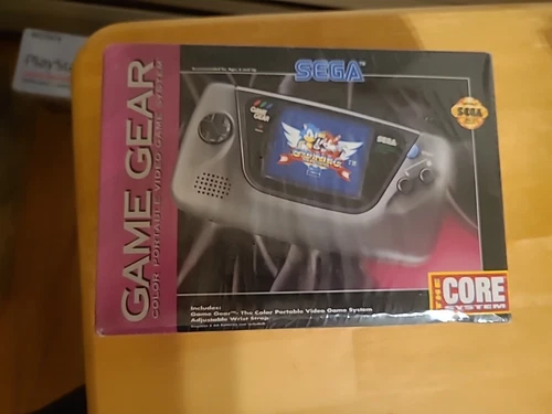 New Sega Game Gear Color Portable Game System + Sonic 2 Cartridge Vintage Gaming