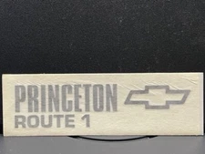 VRHTF NHRA "PRINCETON PERFORMANCE CHEVROLET LAWENCEVILLE NJ  1.5" X 5" STICKER