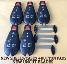 LOT x5 CHRYSLER TOWN & COUNTRY KEYLESS REMOTE FOB FOBIK CASE SHELLS 56046704 