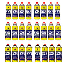 24 x BUTANE GAS BOTTLES 227GRAM CANISTERS FOR STOVES COOKERS GRILL HEATERS