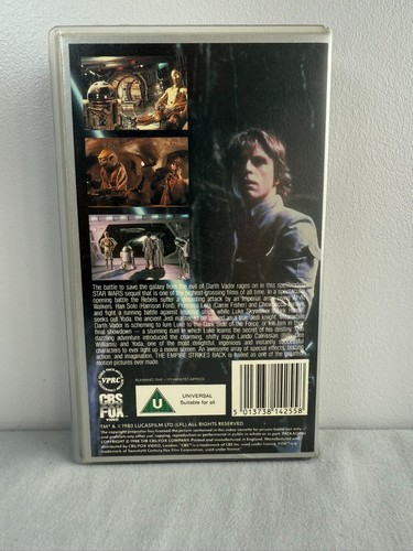 Star Wars The Empire Strikes Back VHS - CBS FOX Video 1988 Cult Classic Lucas - Picture 11 of 18