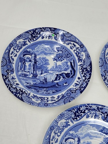 Spode Round Porcelain Saucer 6" Italian Design C.1816 England vintage set of 3 - Picture 4 of 8