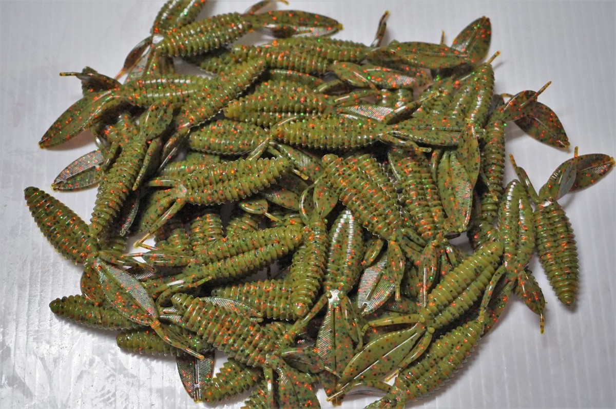 50 Sweet Beaver Plastic Bass Lures – 3.5 Inch Bug Style, 10 Colors, Soft Bait