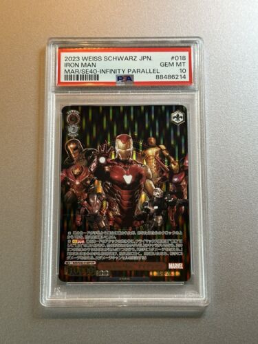 2023 PSA 10 💎 Weiss Schwarz Japanese SE40 Marvel Iron Man 018 IFP Parallel Card - Picture 1 of 4