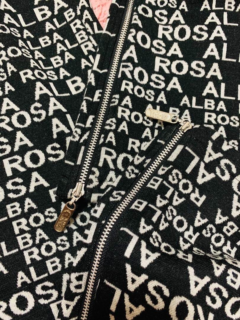 ALBA ROSA Side Zip Logo Pants Free Size color Black From JAPAN