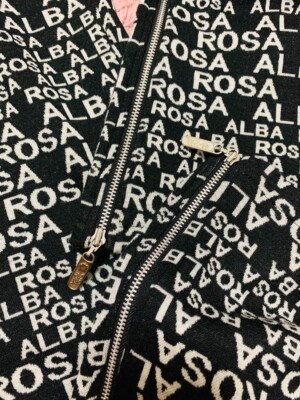 ALBA ROSA Side Zip Logo Pants Free Size color Black From JAPAN