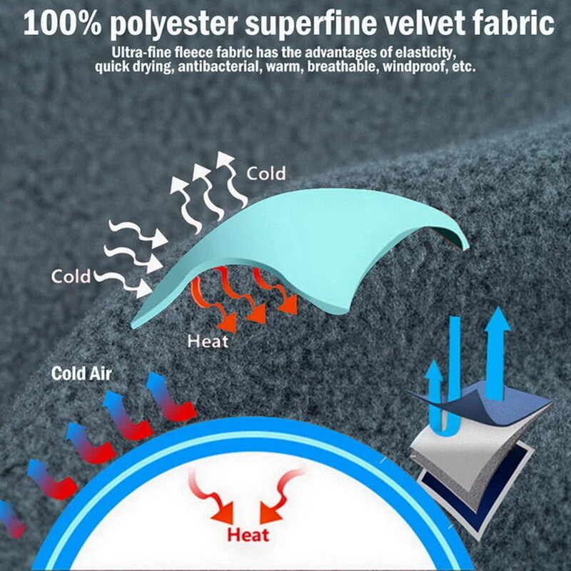 Máscara de esquí de pasamontañas 1 agujero cara completa gorro invierno polar sombrero exterior calentador gorra Foto 4 de 4