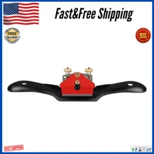 10" Adjustable Spokeshave Plane with Flat Base, Metal Blade Wood Spoke Shave USA