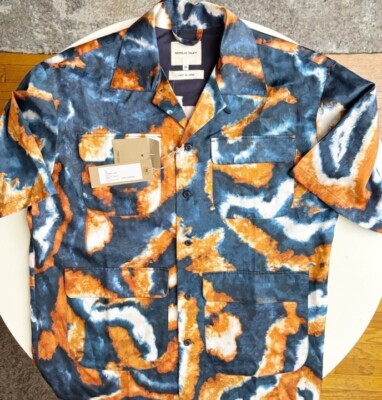 Nicholas Daley Suminigashi Aloha Short Sleeve Button Down Shirt Size Medium New