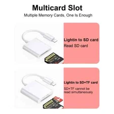 Lightning to SD Card Camera Reader for iPhone Andriod,SD Memory Card Reader