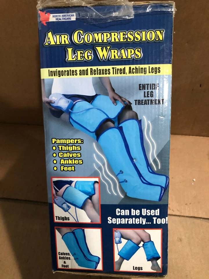 North American Healthcare JB5462 Compresión de Aire Masajeador de Piernas Relajante Muscular Nuevo Foto 3 de 4