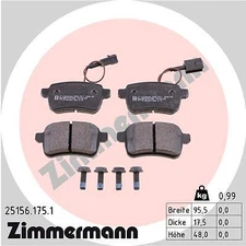 Zimmermann brake pad set, disc brake 25156.175.1
