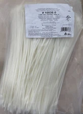 Avery Dennison 10036-0 Standard Cable Tie, 15 in, Natural, 50 lb T.S., 500/BAG
