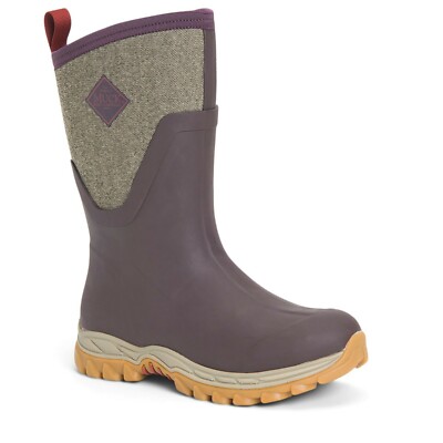 Muck Boot Women's Arctic Sport II Mid, Wine Tasting/Herringbone