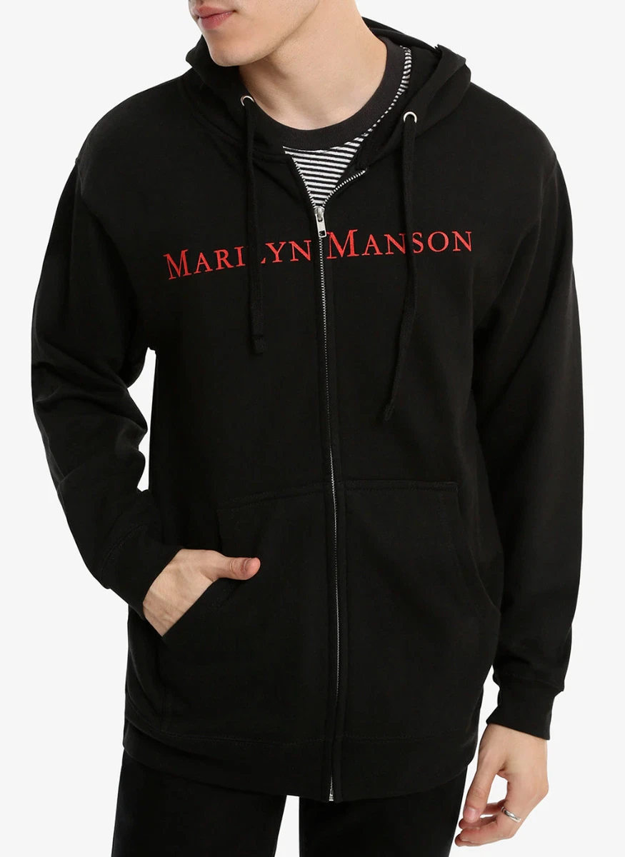 Marilyn manson zip clearance hoodie