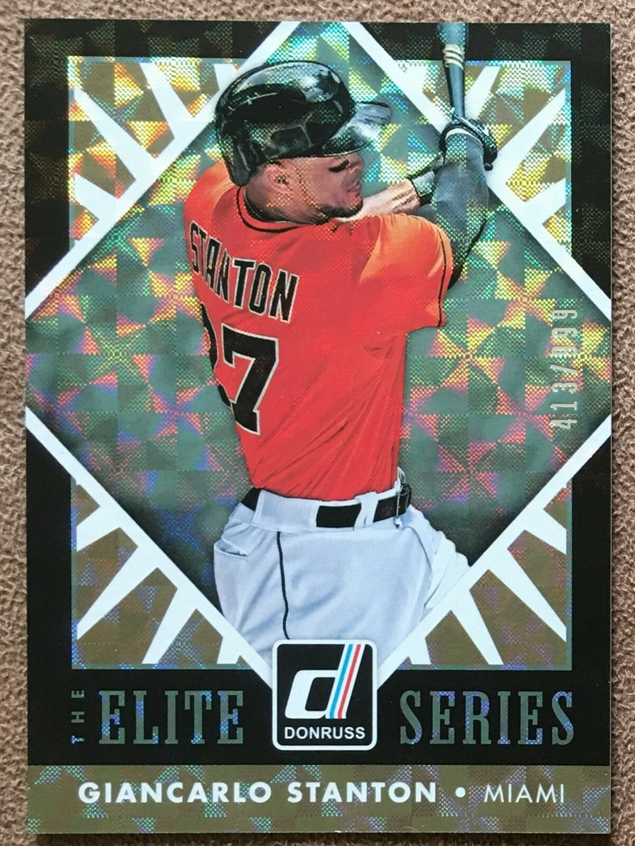 Giancarlo Stanton 2015 Panini Donruss Elite Series #13 /999 Miami