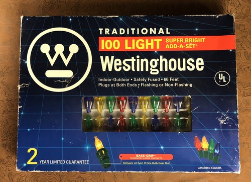 Westinghouse 100-Light Strand 66-FEET Super Bright FLASHING Multicolored - 第 1/3 張圖片