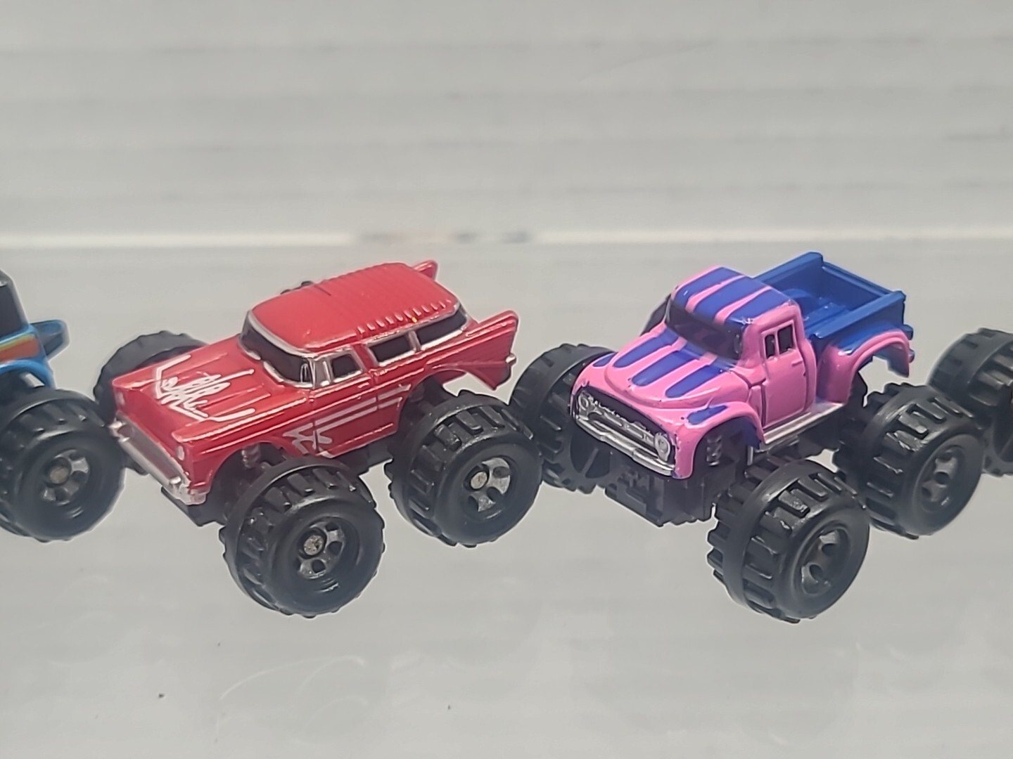 7 Vintage Micro Machines Monster Trucks 4x4 Ford Jeep Ferrari 308 Audi
