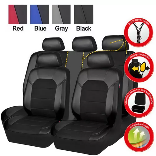 For Ford Escape Fusion Leather Car Seat Covers Front & Rear 5-Seats Protectors