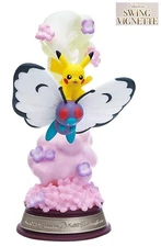RE-MENT Pokemon Swing Vignette Collection Mini Toy Figure 1 Pikachu & Butterfree