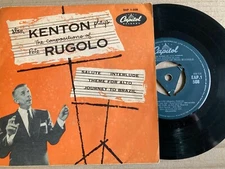 1951 7" 45 EP STAN KENTON PLAYS COMPOSITIONS OF PETE RUGOLO - CAPITOL EAP 1-508