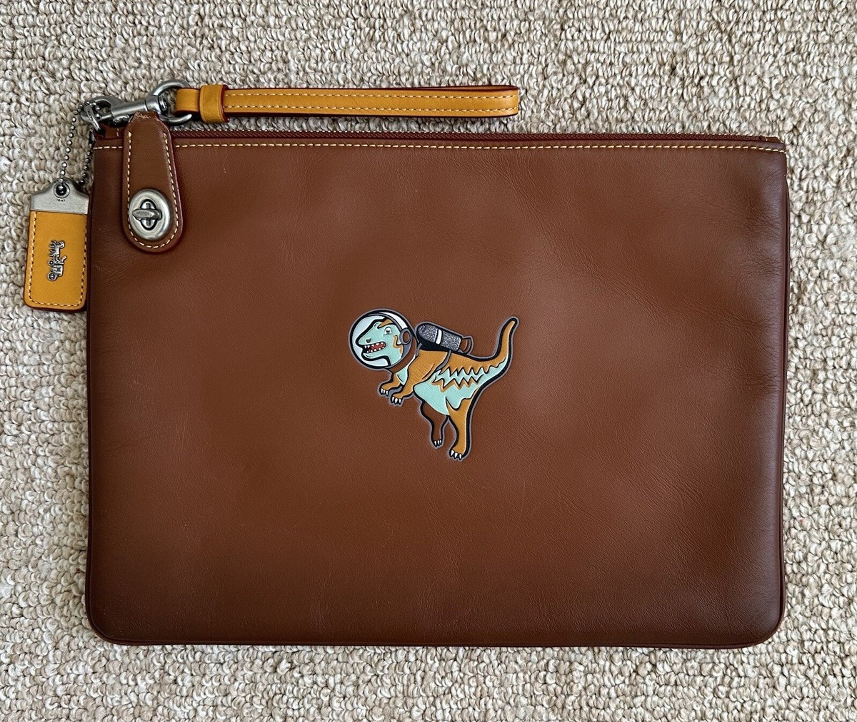 COACH 1941 LIM ED SPACE REXY EMBOSSED SADDLE LEATHER TURNLOCK 30
