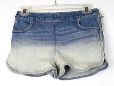 NEW NWT Abercrombie Kids Pull-On Stretch Ombre Denim Shortie Shorts 11/12