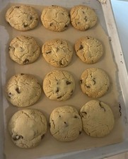Galletas con chispas de chocolate. Hecho…