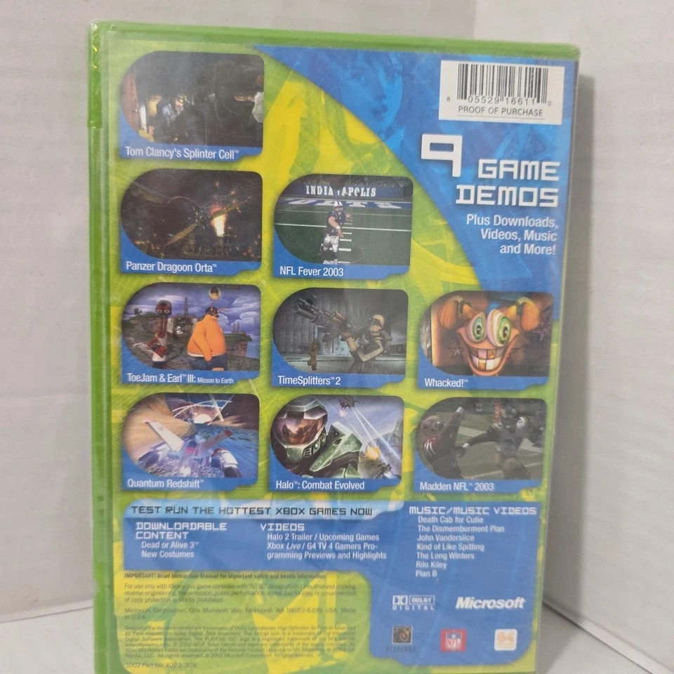 XBOX Exhibition: Demo Disc Volume 1 Vol 1 New Factory Sealed Halo 9 Games Rare - Image 2 of 3