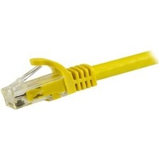 Image of Startech 15M Cat6 Ethernet Cable Yellow Snagless Gigabit 100W Poe Utp 650Mhz Cat
