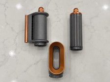 Dyson Airwrap Copper Nickel Attachments 3 Piece Barrel Brush Dryer Lot