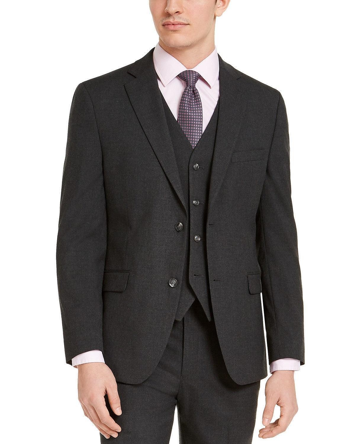 Alfani Men's Gray Slim Stretch Suit Jacket Sport Coat 46 R NEW $360 TYOR1QHZ0100