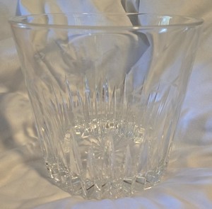 Vintage Princess House Heritage Clear Crystal Cut Floral Design Ice Bucket