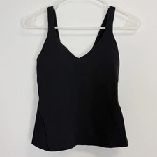 Lululemon Align Tank Top Womens 4 Black Light Support MSRP $68 Nulu Fabric