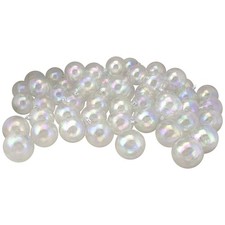 Northlight 60ct Clear Iridescent Shatterproof Shiny Christmas Ornaments 2.5"